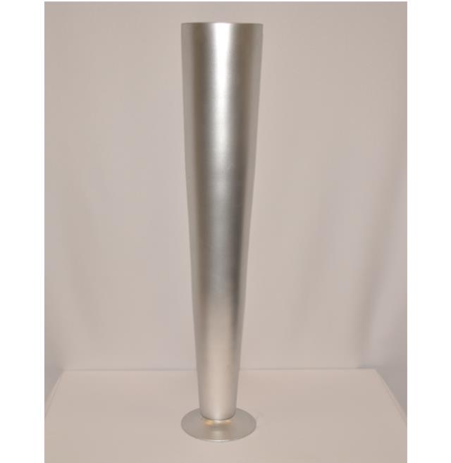 Rental store for Cone Vase Silver 24 in Santa Ana CA