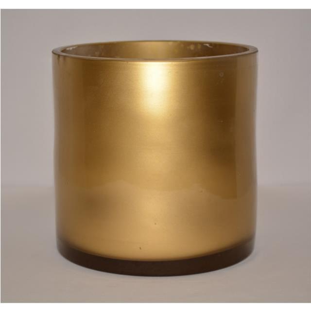 Rental store for Gold Cylinder Vase, 6 x6 in Santa Ana CA