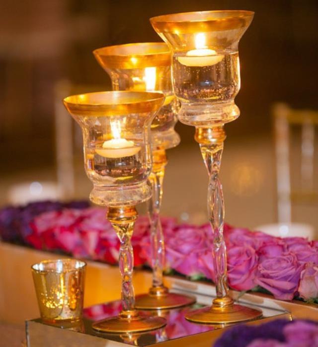 Rental store for Gold Rim Twisted Stem Goblet in Santa Ana CA