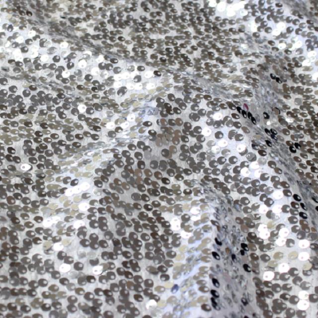 Rental store for Silver Taffeta Sequin in Santa Ana CA