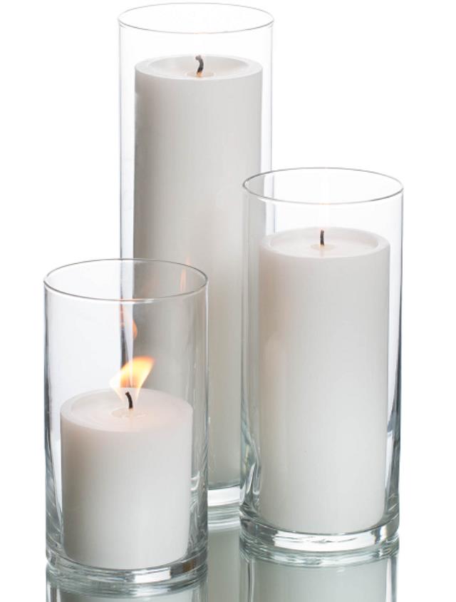 Rental store for Cylinder w  Pillar Candle in Santa Ana CA